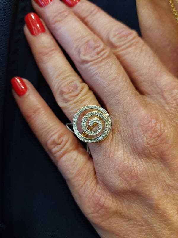 BAGUE TOURBILLON DIAMANTS — vue 2