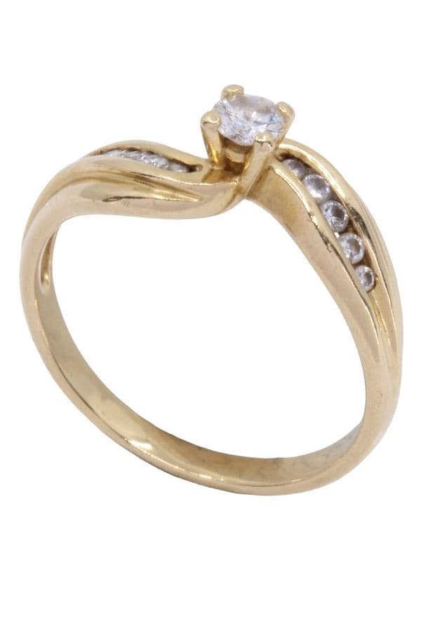 BAGUE MODERNE DIAMANTS — vue 6