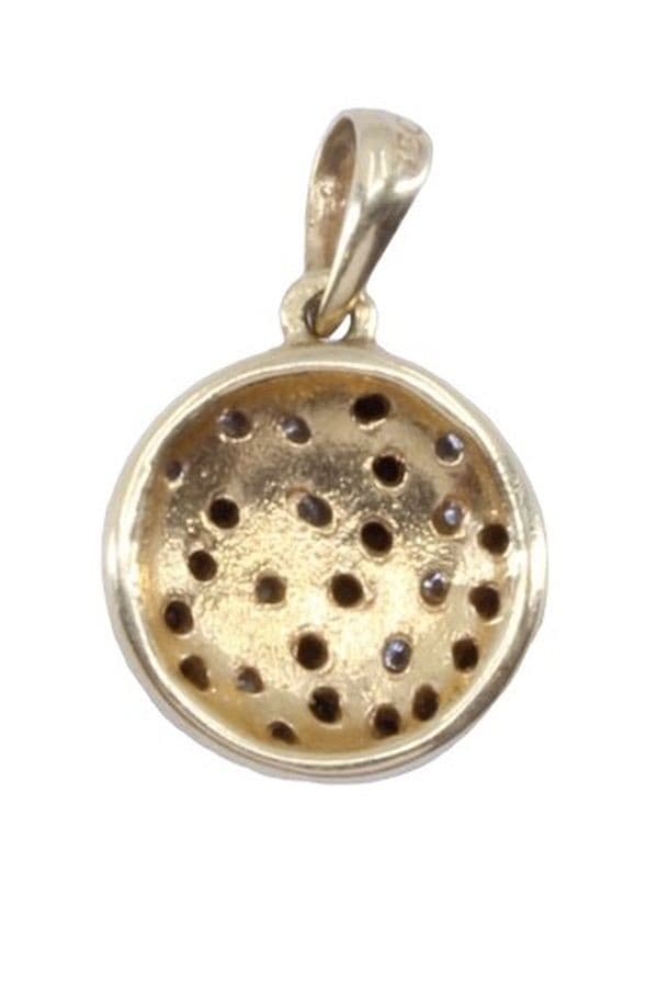 PENDENTIF DIAMANTS BLANCS ET NOIRS — vue 3