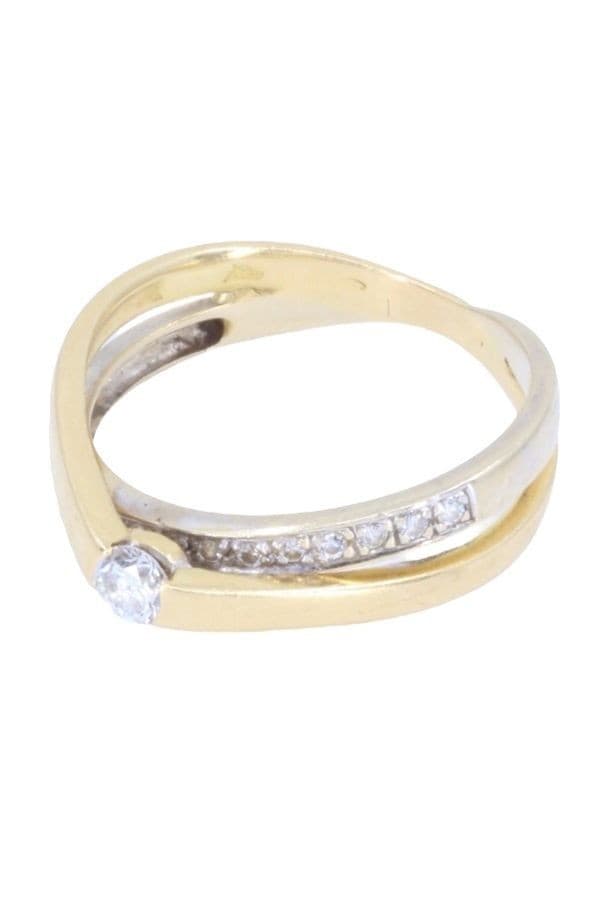 BAGUE ENTRELACÉE DIAMANTS — vue 3