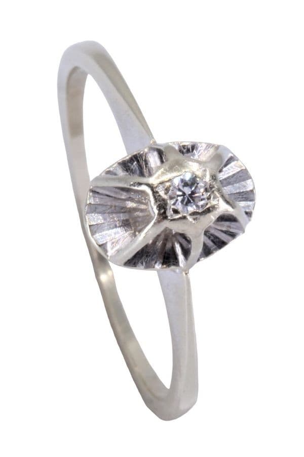 SOLITAIRE ANCIEN DIAMANT 0.03 CARAT — vue 4