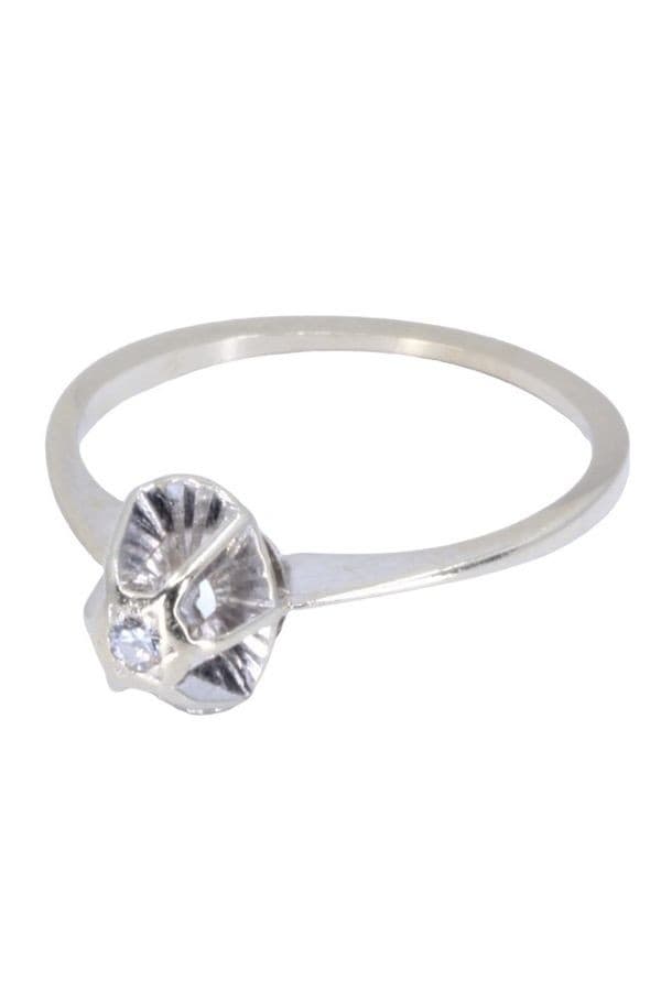 SOLITAIRE ANCIEN DIAMANT 0.03 CARAT — vue 3