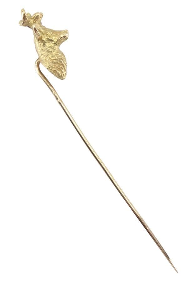ÉPINGLE ANCIENNE CERF — vue 3