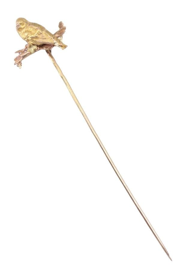 ÉPINGLE ANCIENNE OISEAU — vue 1