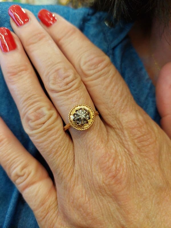 BAGUE DIAMANT NAPOLÉON III — vue 2
