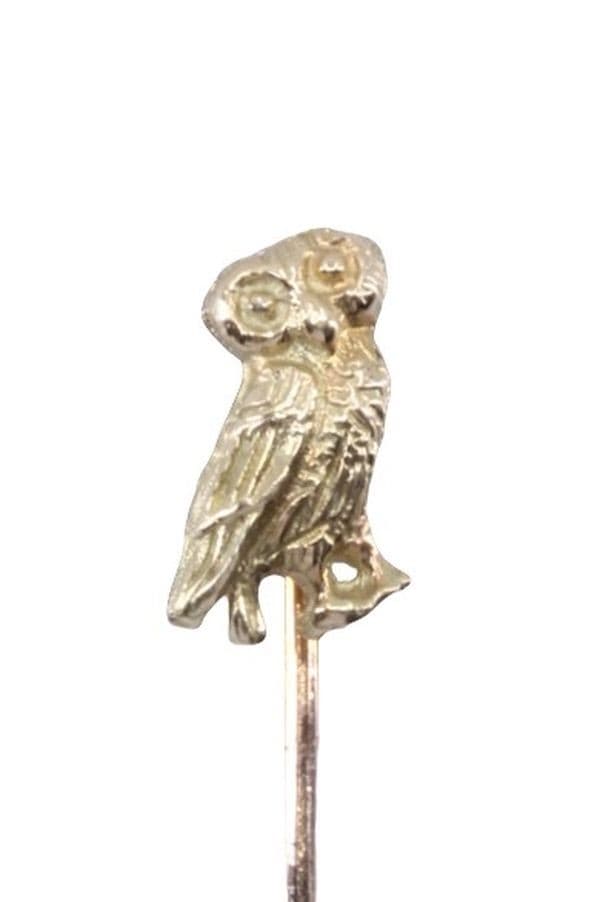 ÉPINGLE ANCIENNE HIBOU — vue 2