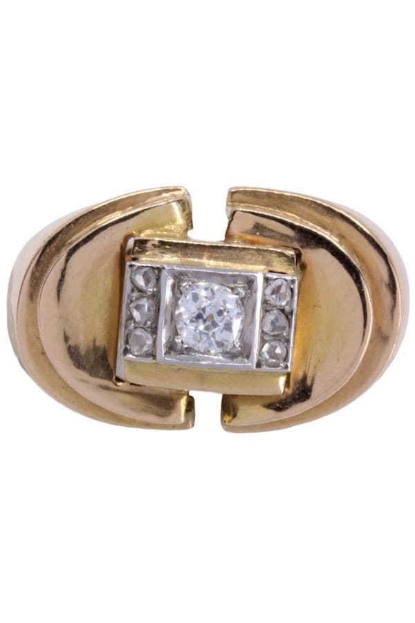 BAGUE TANK DIAMANTS — vue 4