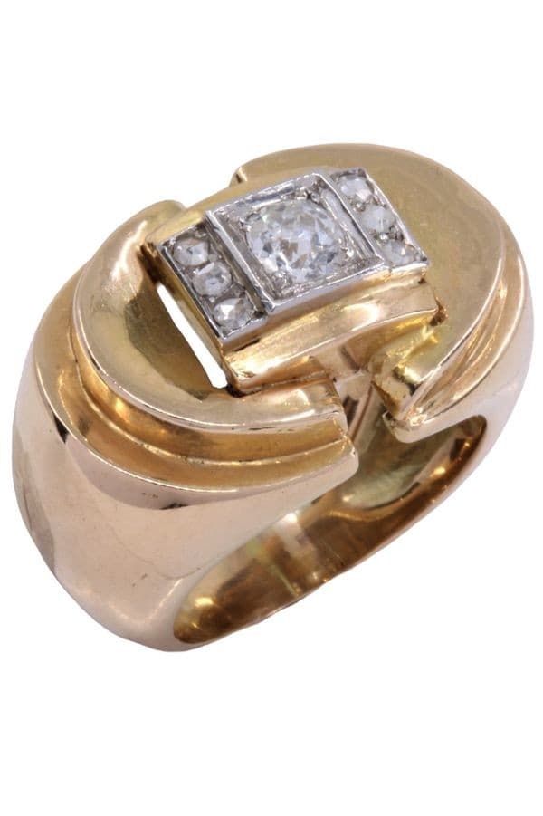 BAGUE TANK DIAMANTS — vue 5