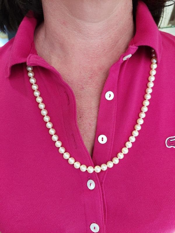 COLLIER DE PERLES MODERNE — vue 2
