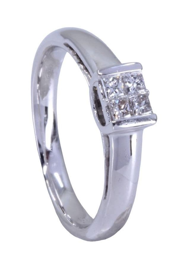 BAGUE STYLE SOLITAIRE DIAMANTS — vue 6