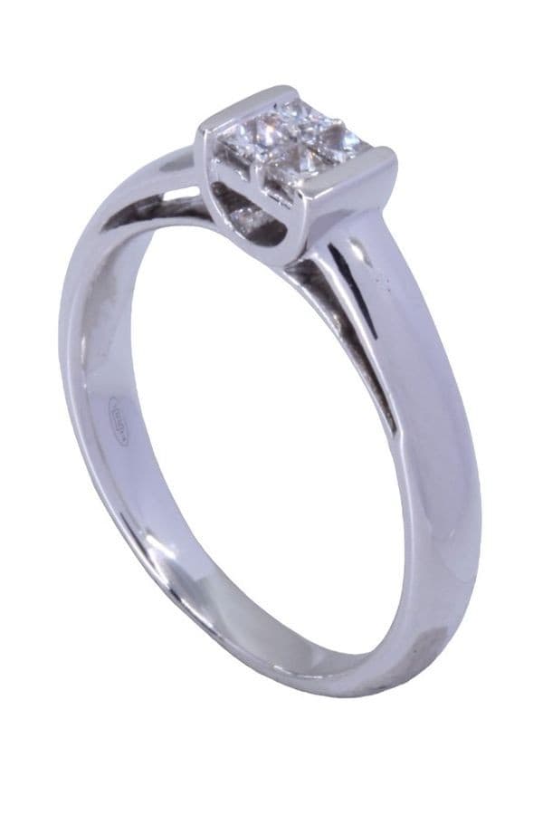 BAGUE STYLE SOLITAIRE DIAMANTS — vue 4