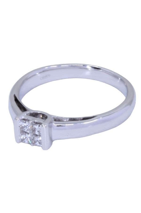 BAGUE STYLE SOLITAIRE DIAMANTS — vue 3