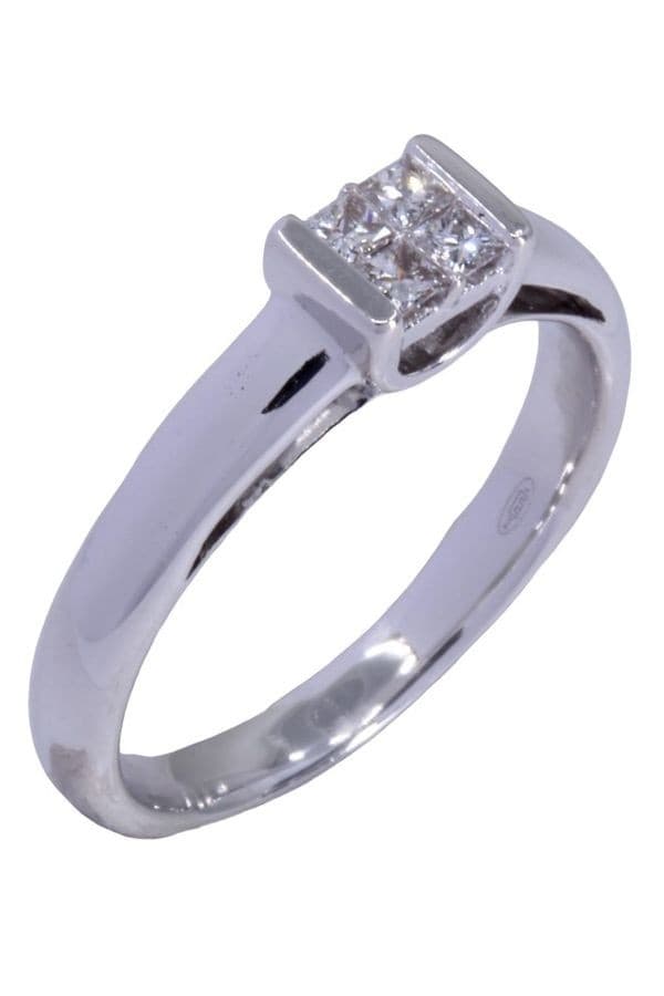 BAGUE STYLE SOLITAIRE DIAMANTS — vue 5