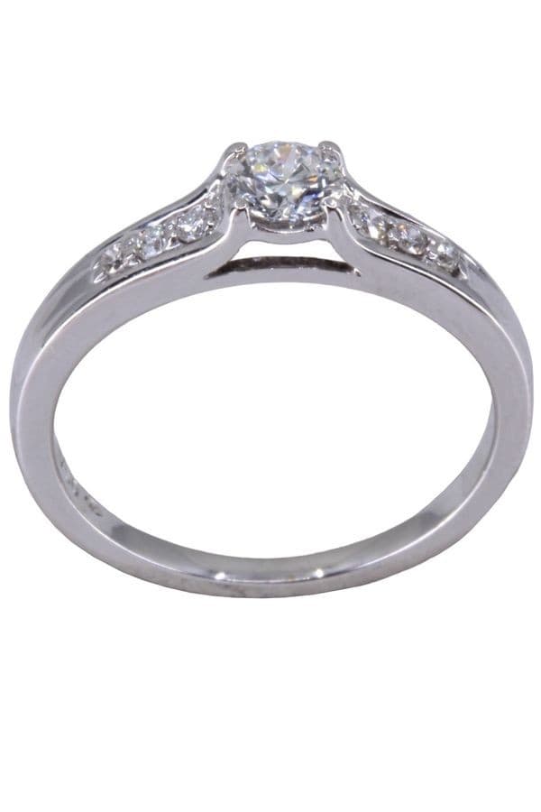 SOLITAIRE MODERNE DIAMANTS — vue 1