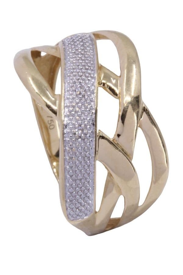 BAGUE ENTRELACÉE DIAMANTS — vue 5