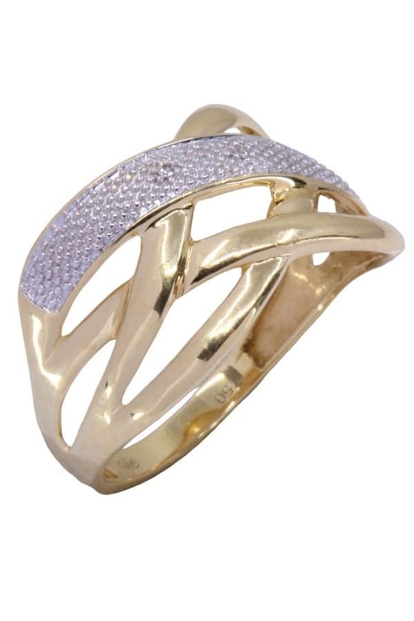 BAGUE ENTRELACÉE DIAMANTS — vue 4