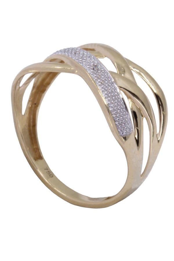 BAGUE ENTRELACÉE DIAMANTS — vue 6