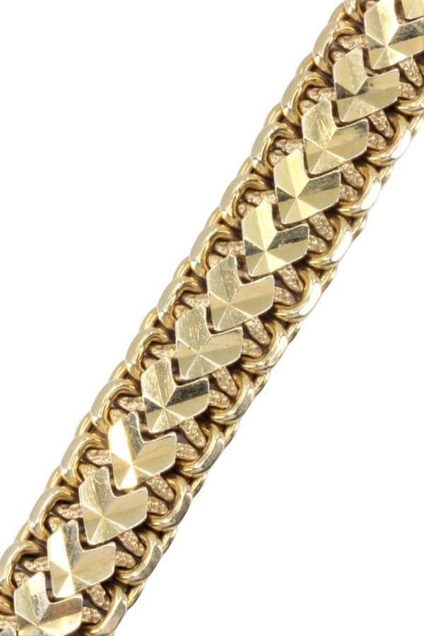 BRACELET MAILLE FANTAISIE PLATE — vue 3